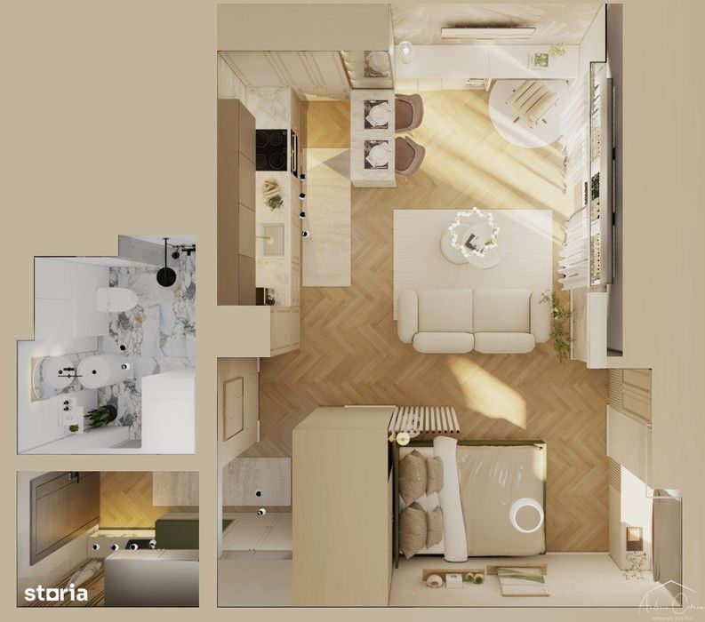 Apartament NOU tip Studio - Modern, ideal pentru investiție!