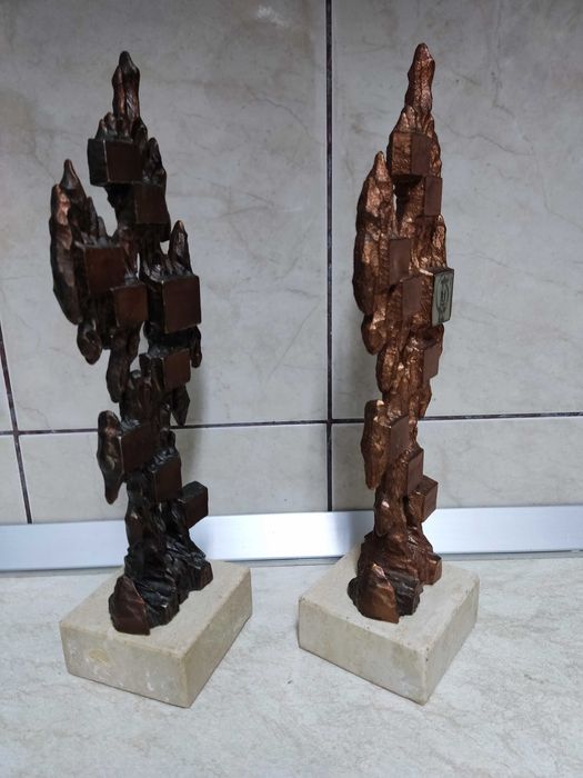 Trofeu imitatie cupru si bronz