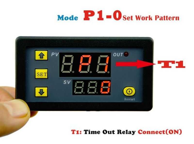 Releu timp timer temporizator regabil ciclic centrala peleti 12 / 220V