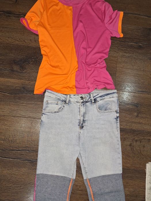 Дамски дънки и тениска