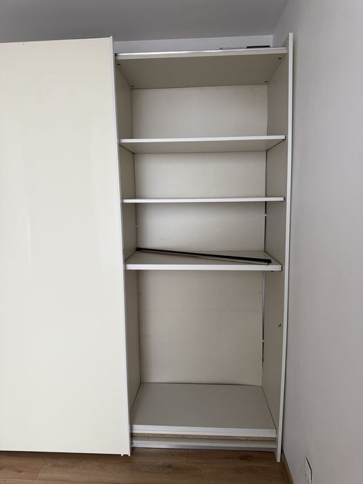 Двукрилен гардероб, тв шкаф и етажерка