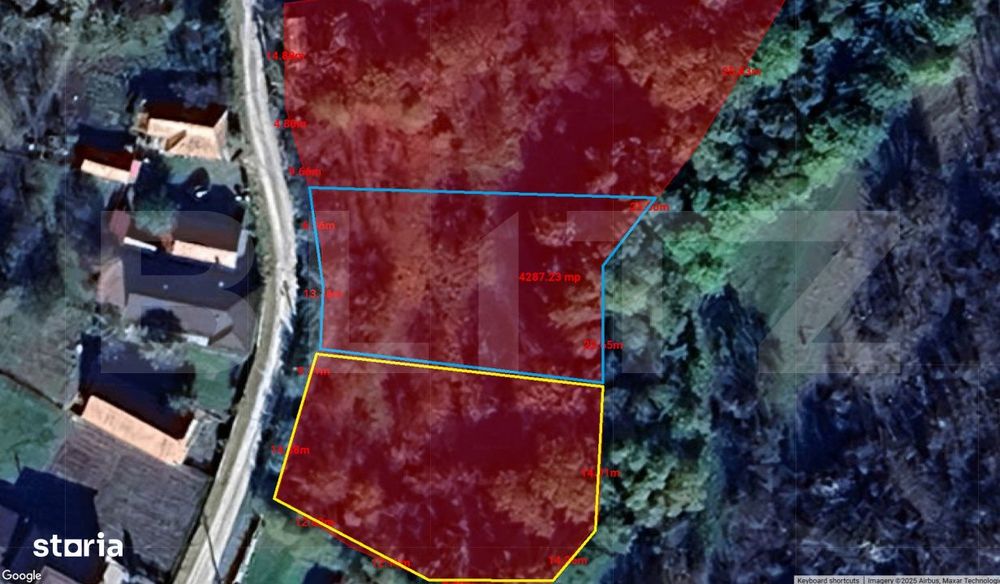 Investitie ! Teren intravilan construibil  1000 mp, front 24 m, Ciuri