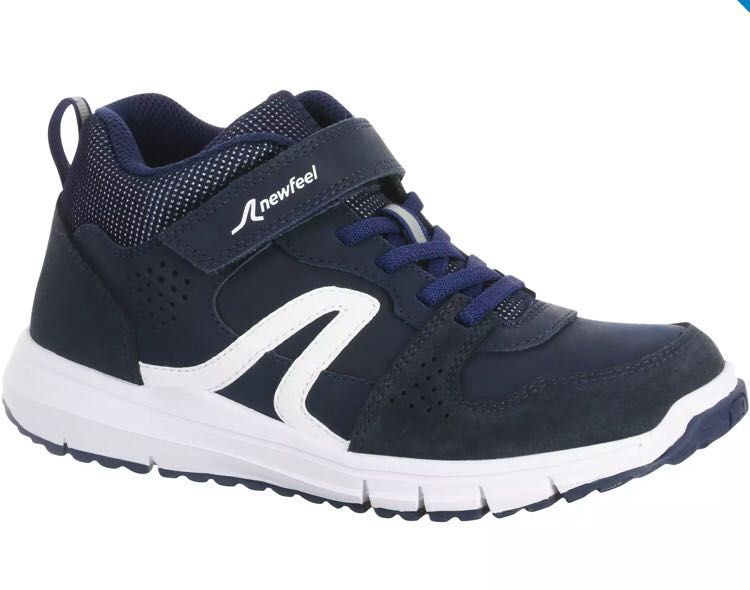 Детски обувки PROTECT 560, КОЖЕНИ, тъмносиньо/бяло NEWFEEL