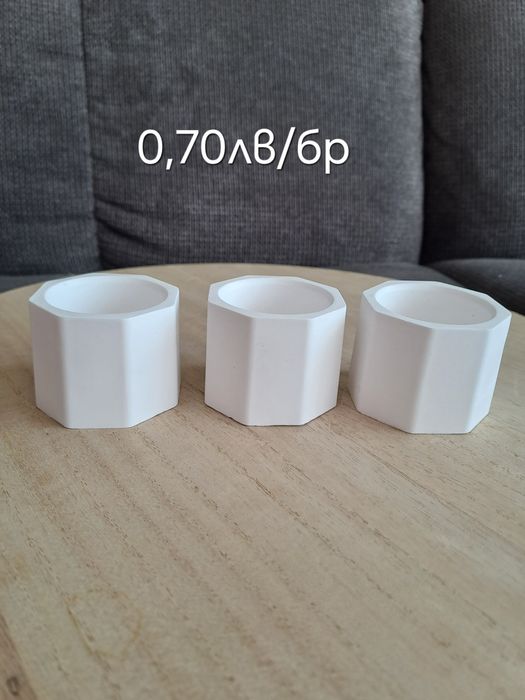 Гипсо керамични кашпи