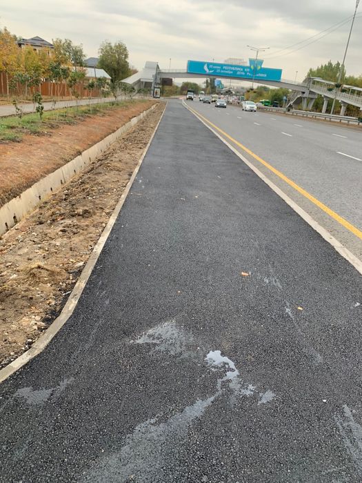 Асфальт асфальтирование бордюр