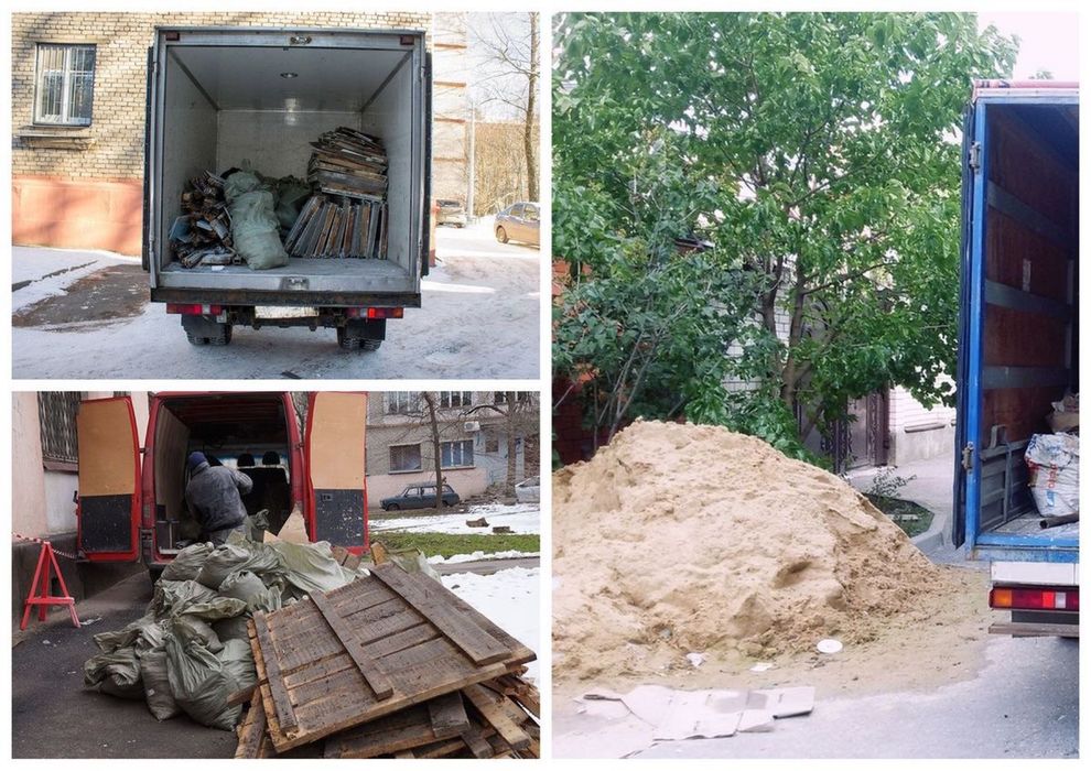 Вывоз мусора. Газель грузчики