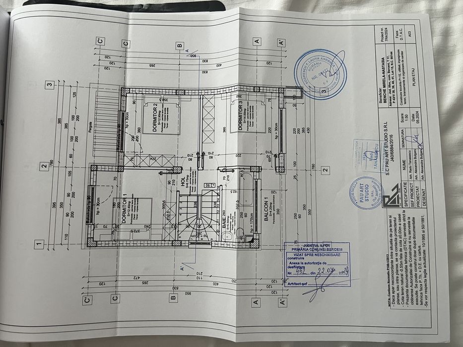 Teren 250 mp Berceni-deschidere 16 m-proiect+autorizatie-zona Mecaniza