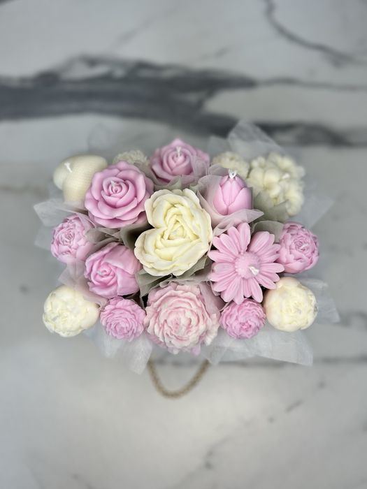 Букет из свечей, интерьерные свечи