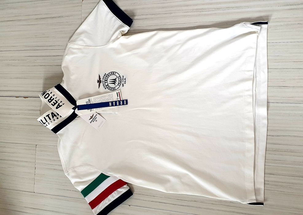 Aeronautica Militare Pique Cotton XL - 2XL НОВО ОРИГИНАЛ Мъжка Тениска