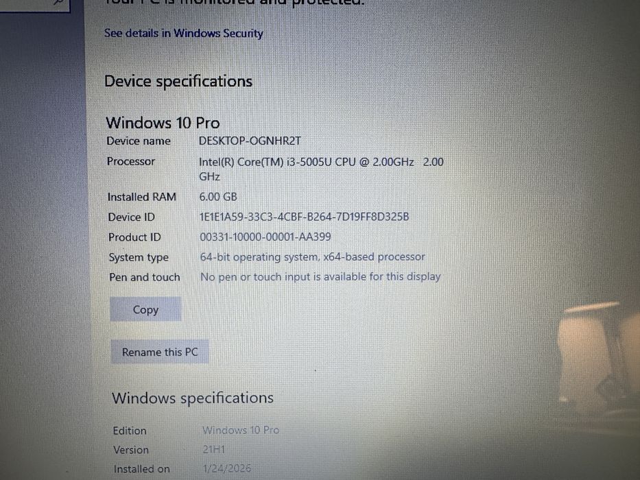 Laptop Lenovo Ideapad