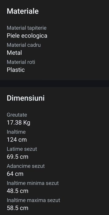 Scaun birou NOU cutie