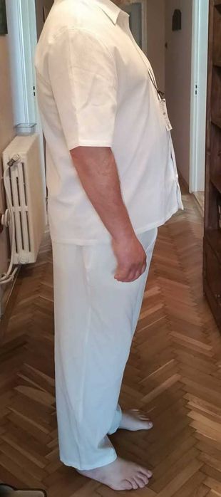 Costum alb de vara XXL bărbati