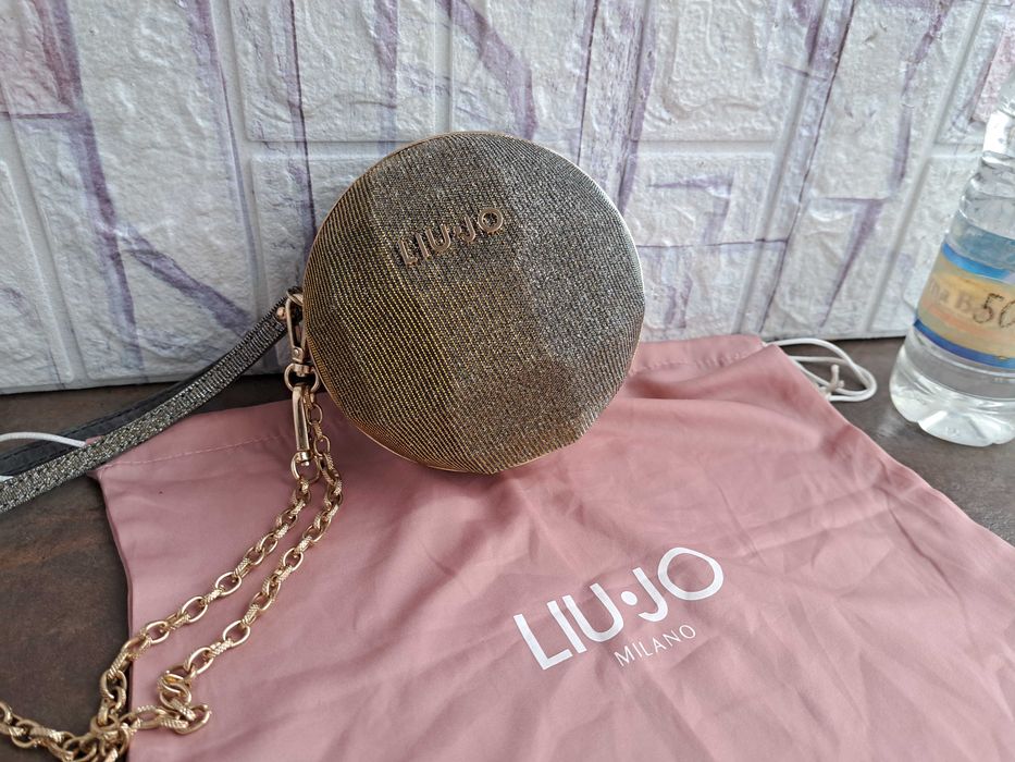 дамска чанта,малка златна чантичка Liu Joе,клъч,парти чанта