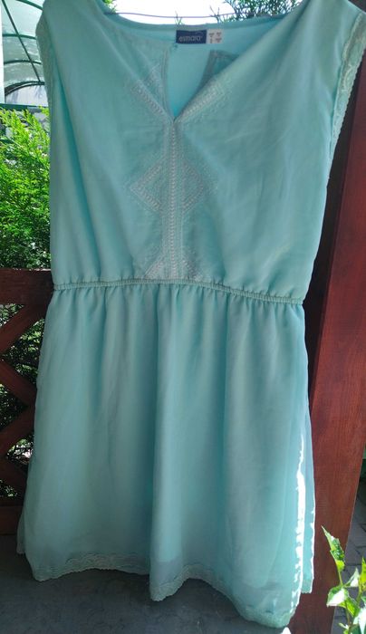 Rochie  verde de vara marimea 40