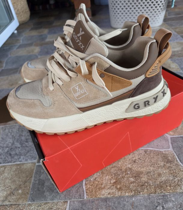 Sneakerși / Adidași bărbați GRYXX (Mărimea 44) – Piele naturală + Textil / Cu garanție și cutie