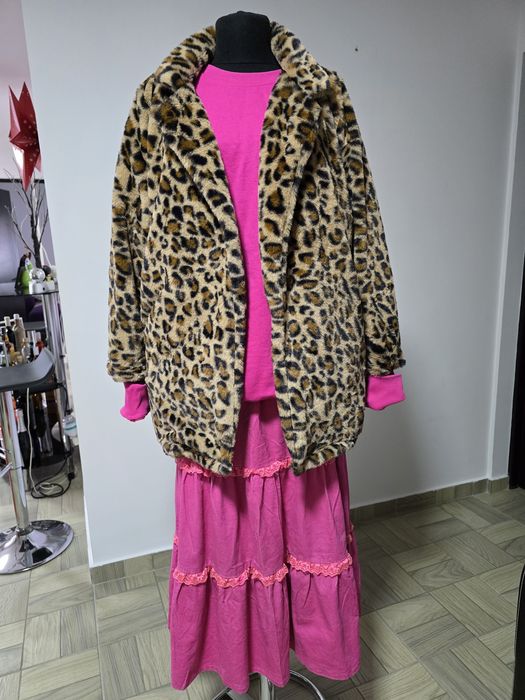 Hanorac fucsia, model din bumbac premium