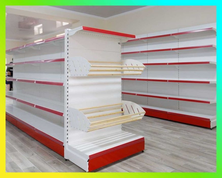 Мetall stellajlar, savdo tokcha, стеллаж для магазина