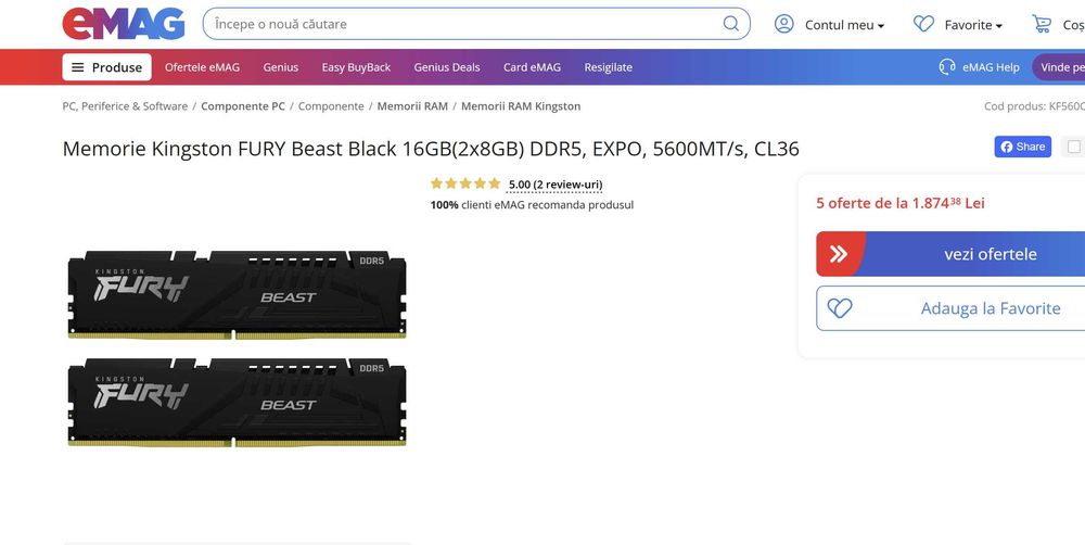 Kit Ryzen 5 7600, Ga-620M, 16Gb DDR5 6000, carcasa, sursa, cooler