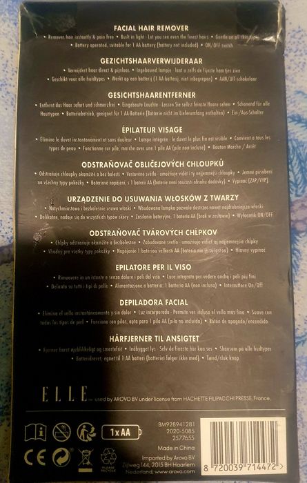 Disp.indepartarea parului facial