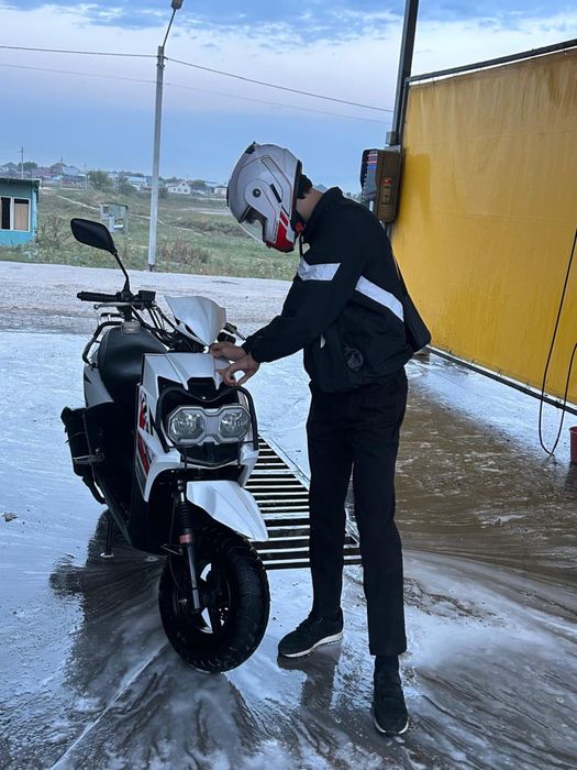 Мопед бумер на ходу