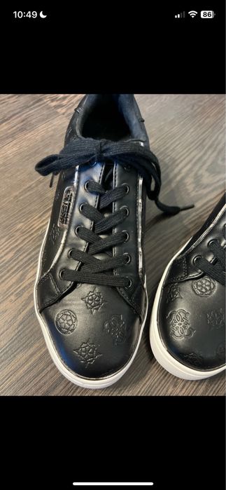 Adidasi guess piele neagra