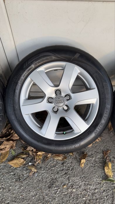 Jante originale Audi R17 5x112 ET25 + anvelope vară Tigar 225/55 – A7 / A6 C7