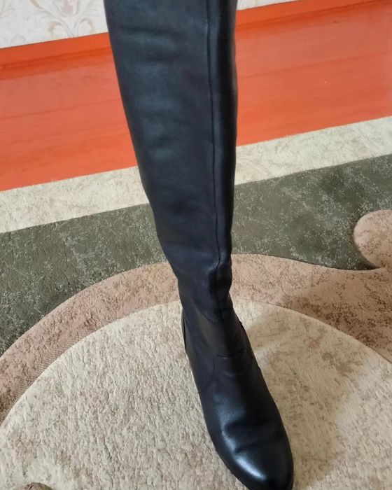 сапоги женские,  кожаные