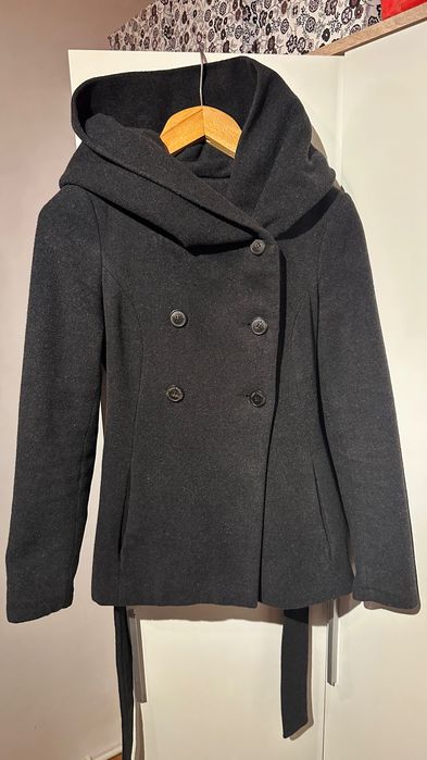 Palton damă Zara, 80% lână, mărimea M (potrivit pentru S)
