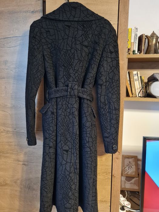 Черно класическо палто размер S