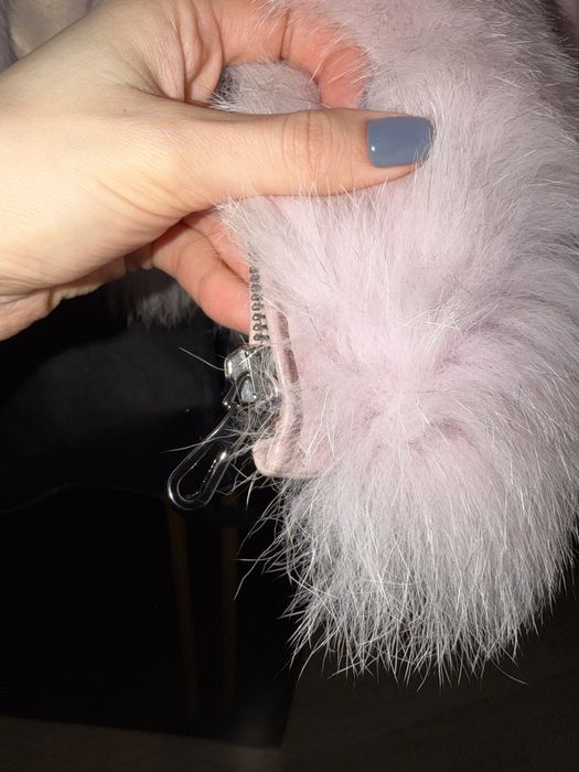 Палто от Естественя кожа и косъм Дамско Италия