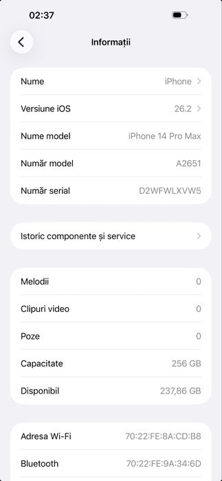 iPhone 14 Pro Max Deep Purple 256Gb model USA (eSim only, 5G mmWave)