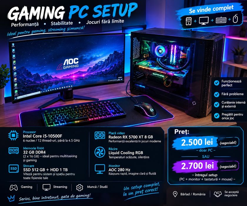 PC Geiming  de vanzare