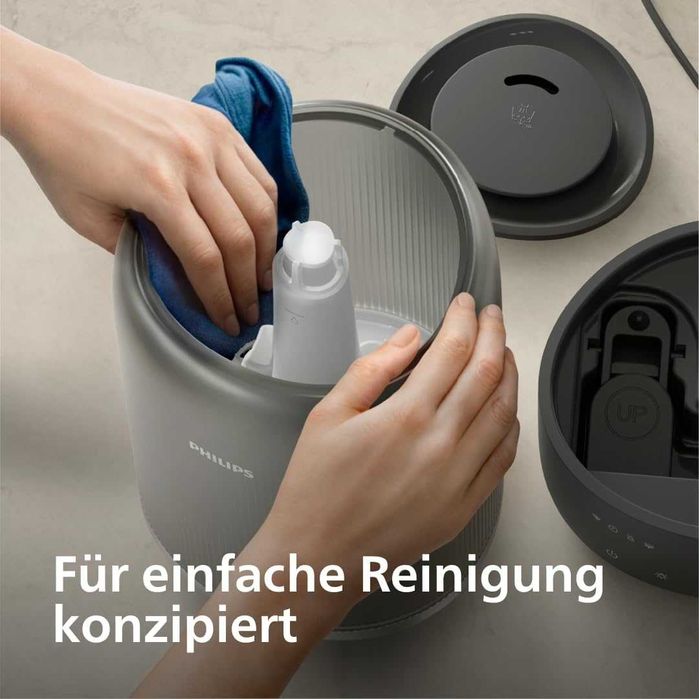 Умен овлажнител Philips компактен, мощен, ароматерапия, до 41кв