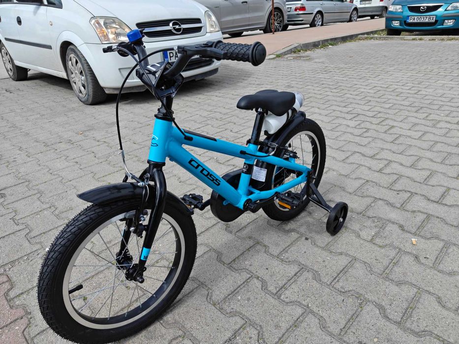 CROSS Детски алуминиев велосипед 16" ROCKET син