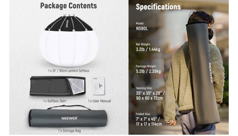 Softbox Neewer 90/35"