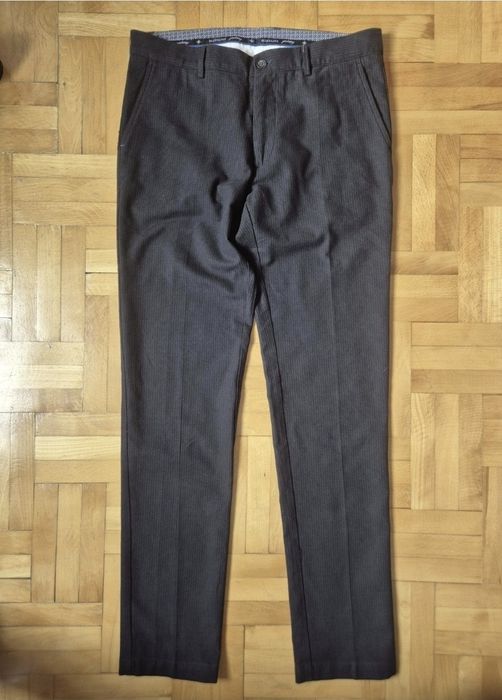 Pantaloni Premium Blusalina Slim Fit, Textură Groasă, Bărbați - 48
