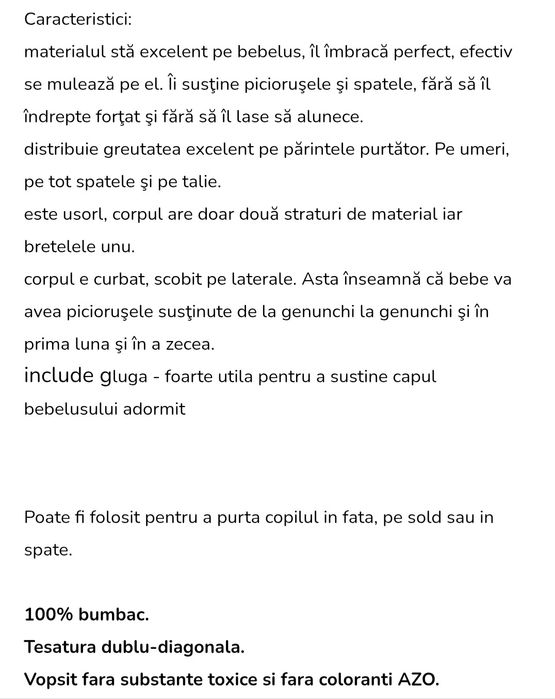 Wrap Tai Mic pentru bebelusi