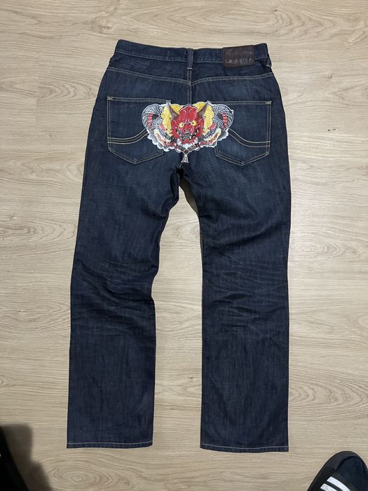 Blugi stil ed hardy y2k