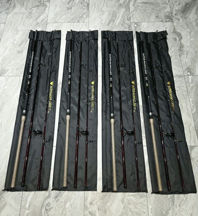 SET 4 Lansete Crap Diamant Alb 4.0Lbs din 3 Tronsoane NEW 2026