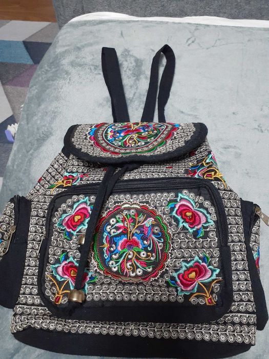 Рюкзак в этностиле полностью ручная вышивка из острова Пуэрто-Вальярта