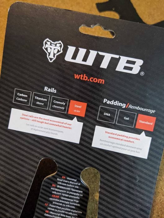 Седалка за велосипед WTB Pure Comp Steel