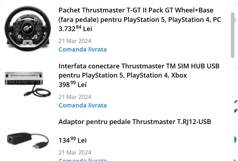 Vand set Thrustmaster stare perfecta