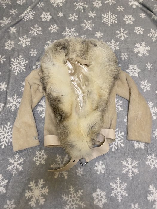 Яке от естествена кожа и естествена яка!