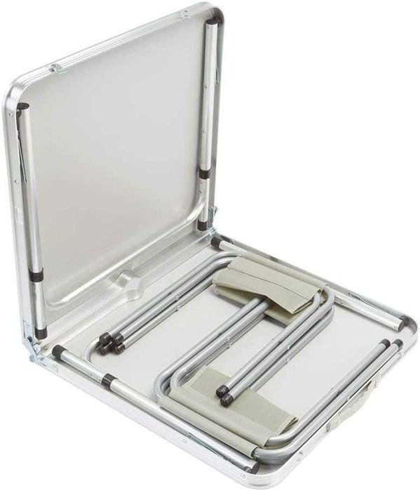 Преносима Алуминиева маса WerkBull с 4 стола,90x70x70 см