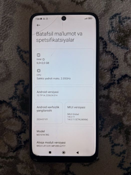 Redmi note 10s 128/6+2
