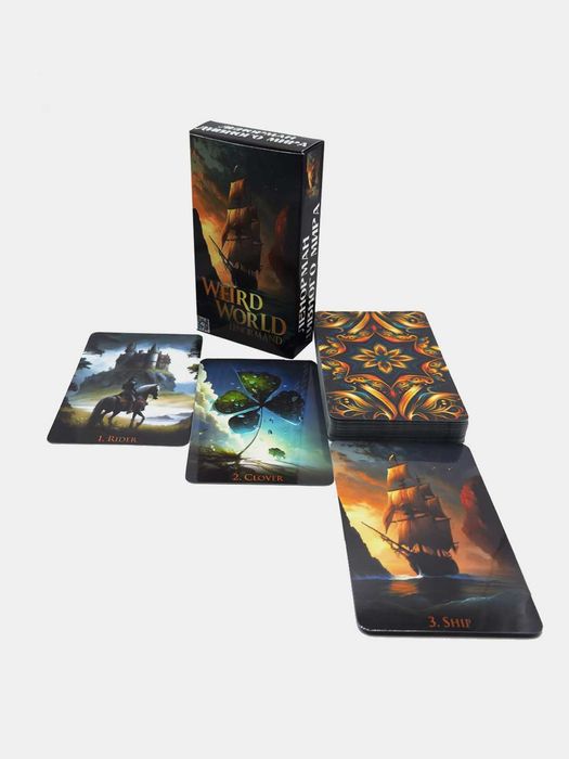 Карты Гадальные Оракулы Ленорман, Таро и Руны, размер 7х12см