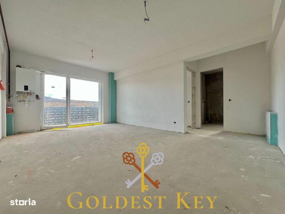 Apartament nou semifinisat, cu doua camere si balcon! Baciu