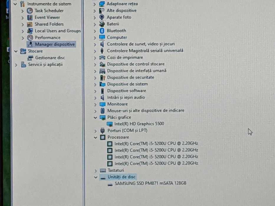Laptop Dell Latitude E5450, i5-5200U, ram 8 GB, ssd 128 GB,display 14