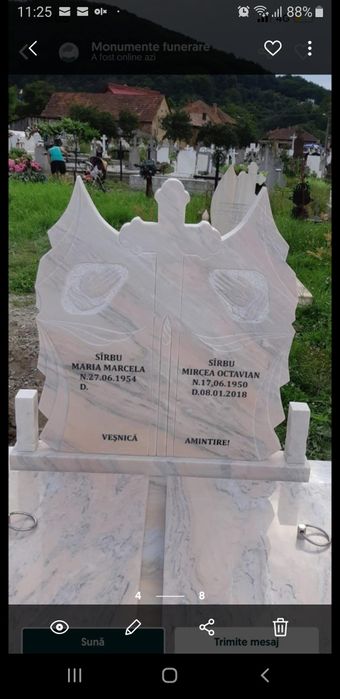 Reducere de preț la monumente funerare,cruci marmură