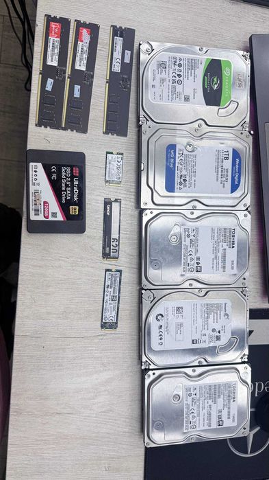 ram/hdd/ssd 95%-100$